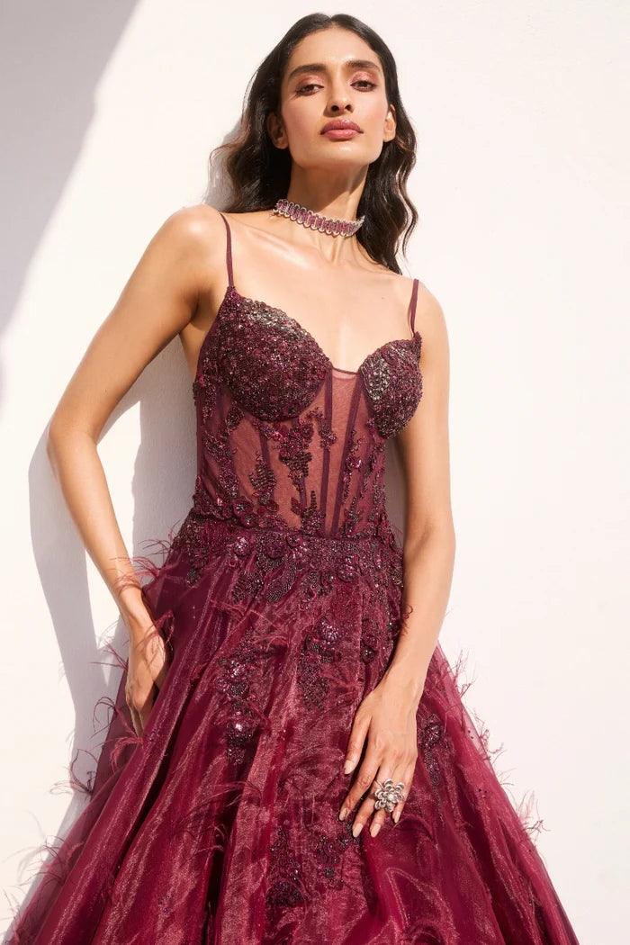 "Amber Glow" Shaded Gown - The Couture by KJH