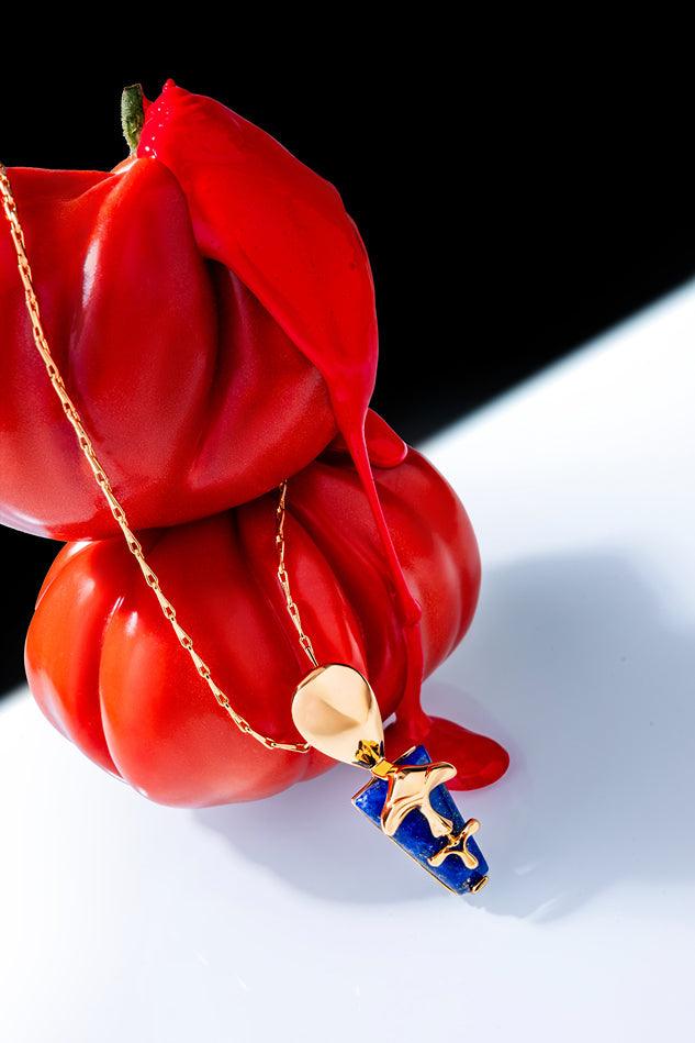 The Lazuli Sculpt Pendant - The Couture by KJH