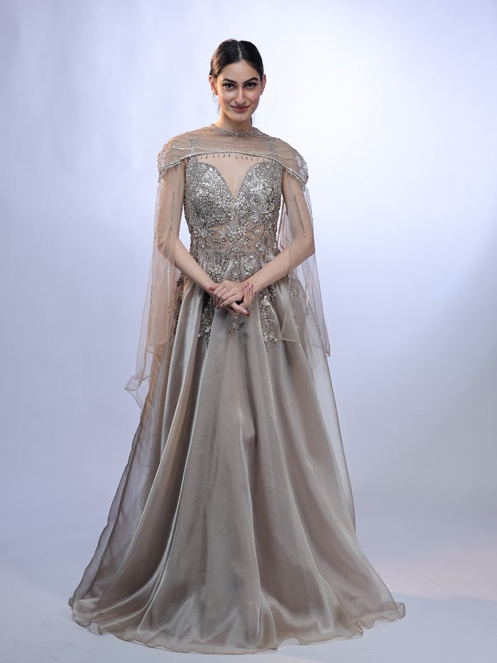 Silver Luxe Gown
