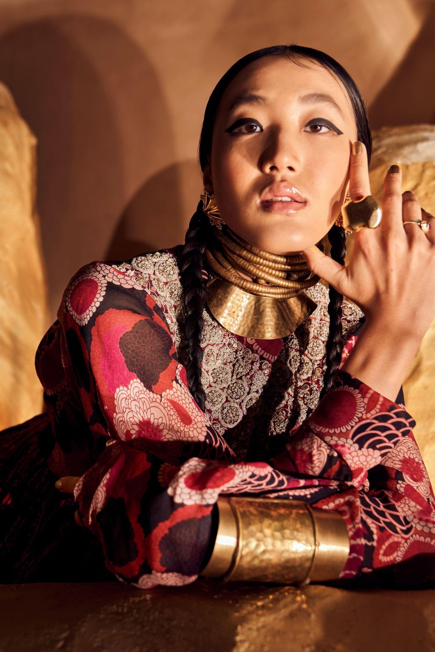 Gulbahar Peplum & Sharara Set - The Couture by KJH