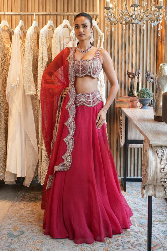 ROOMI SCALLOP LEHENGA SET - The Couture by KJH