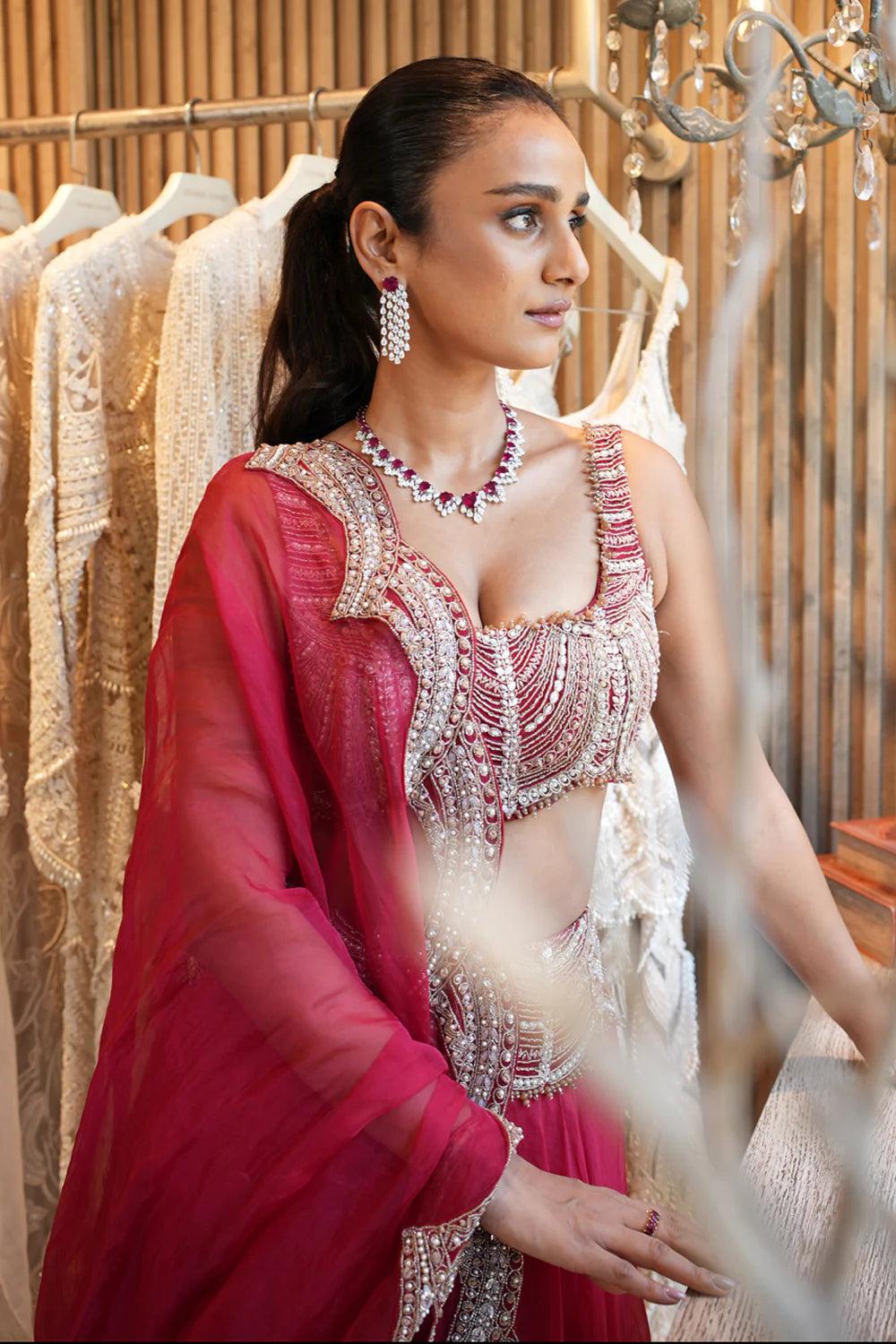 ROOMI SCALLOP LEHENGA SET - The Couture by KJH