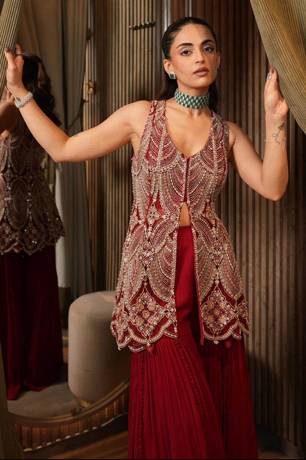 MEHAK BAKSHI IN SAFIYA SHARARA SET - The Couture by KJH