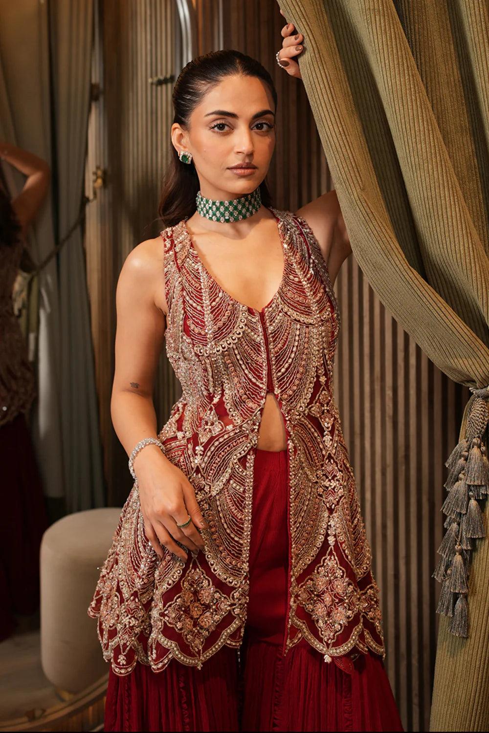 MEHAK BAKSHI IN SAFIYA SHARARA SET - The Couture by KJH