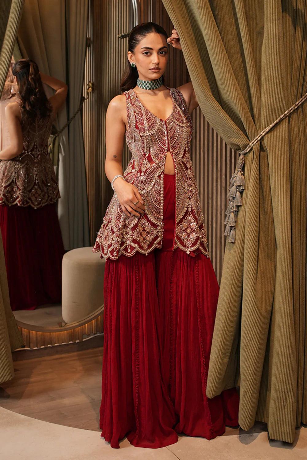MEHAK BAKSHI IN SAFIYA SHARARA SET - The Couture by KJH