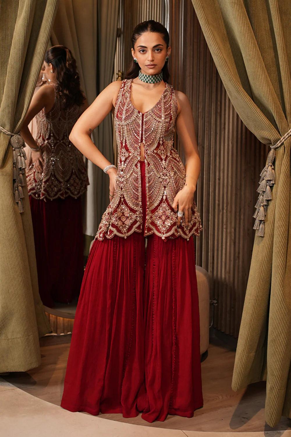 MEHAK BAKSHI IN SAFIYA SHARARA SET - The Couture by KJH