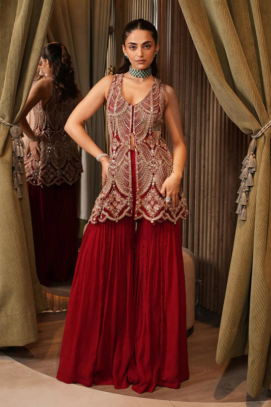 MEHAK BAKSHI IN SAFIYA SHARARA SET - The Couture by KJH