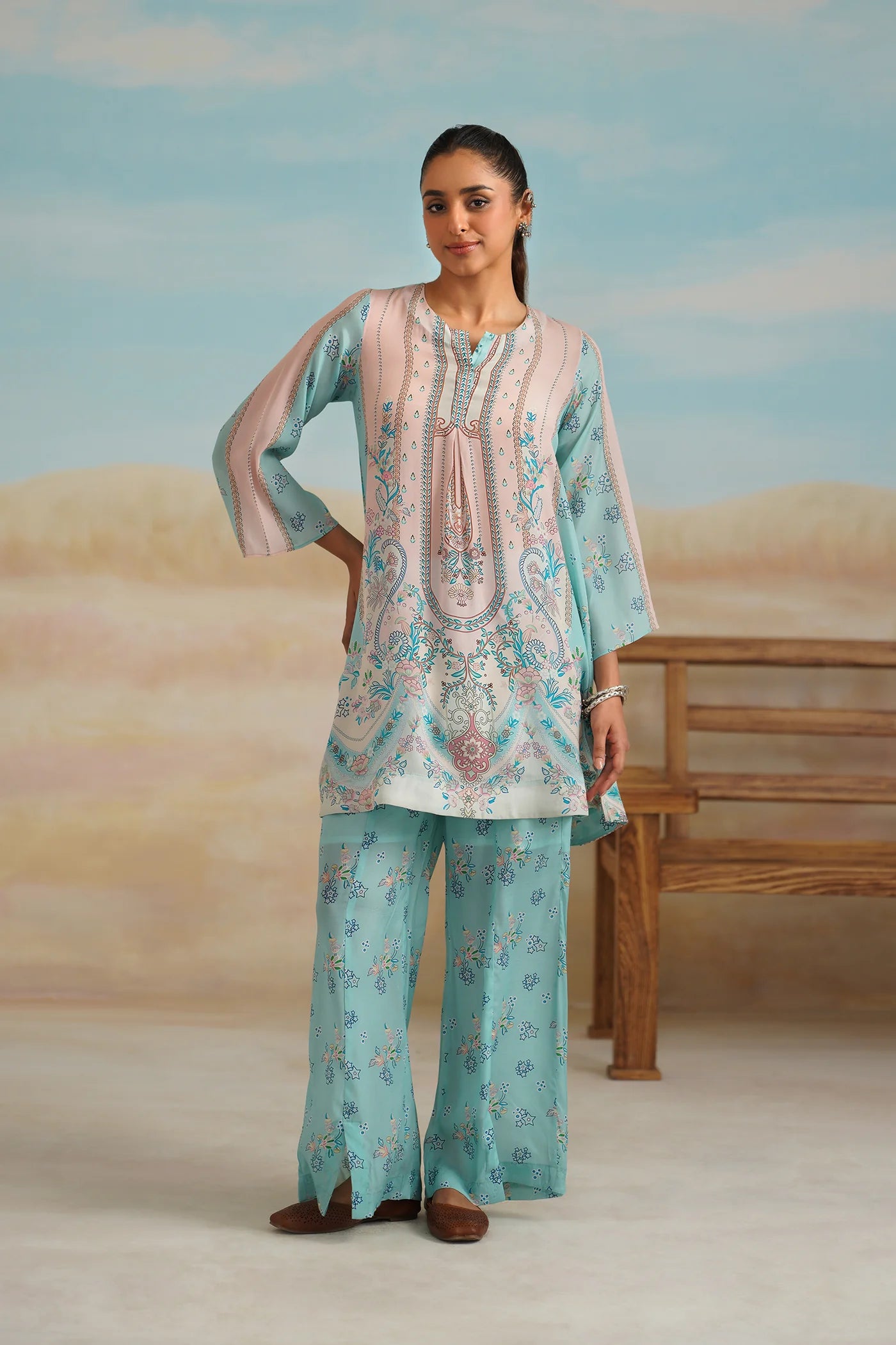 NIRALI PRINTED CREPE MATCHING SET