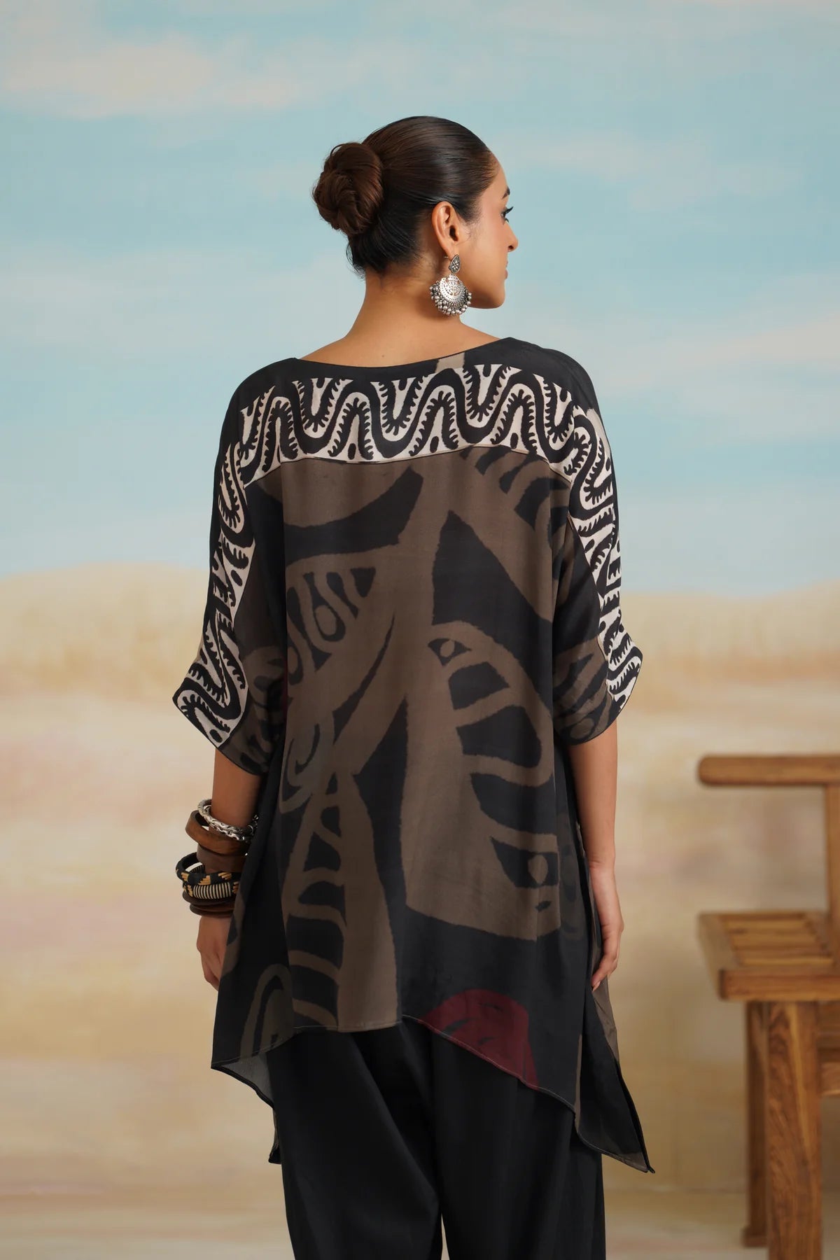 ARA CREPE PRINTED MATCHING SET