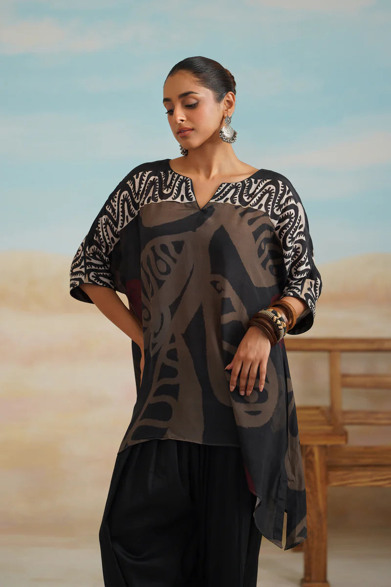 ARA CREPE PRINTED MATCHING SET