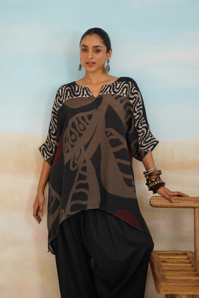 ARA CREPE PRINTED MATCHING SET