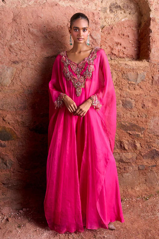 NEHRA PINK PANT SET - The Couture by KJH