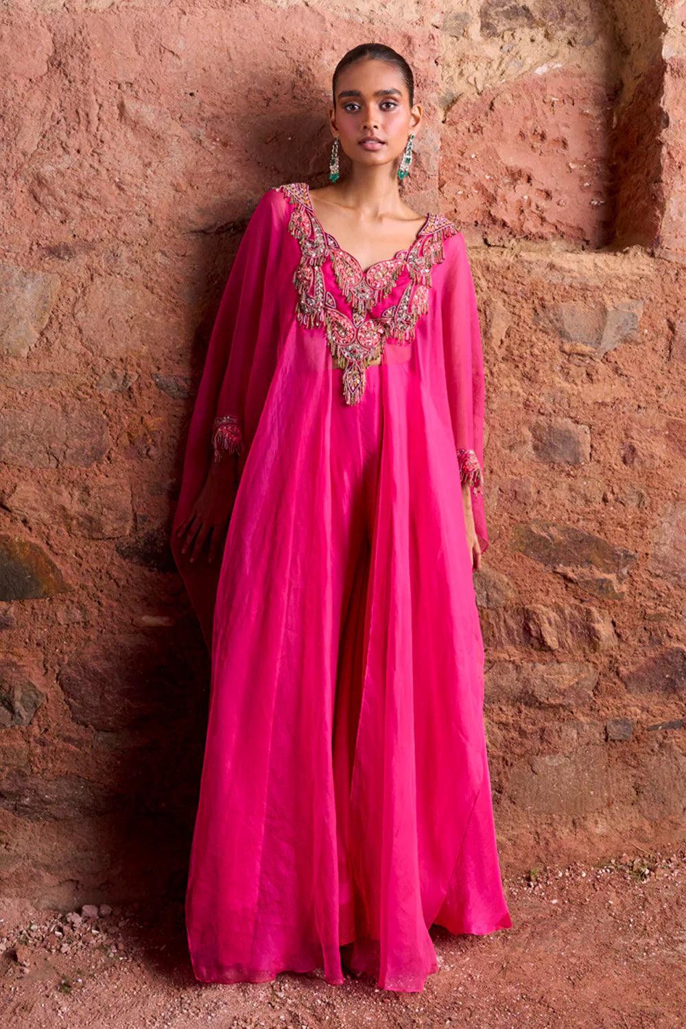 NEHRA PINK PANT SET - The Couture by KJH