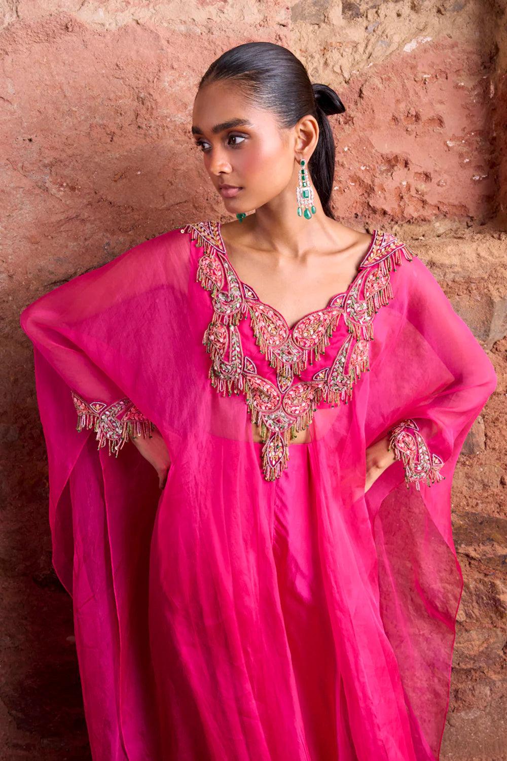 NEHRA PINK PANT SET - The Couture by KJH