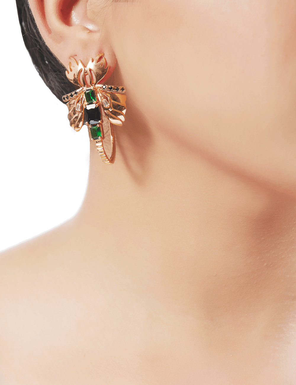 Sylphina Hoop Stud Earrings - The Couture by KJH
