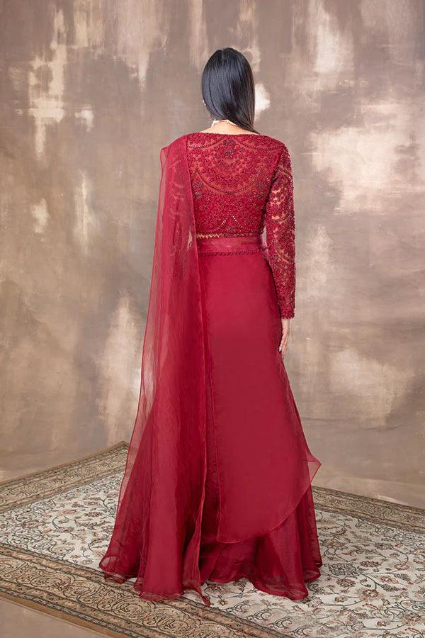 ROSA EMBROIDERED SHARARA SAREE - The Couture by KJH