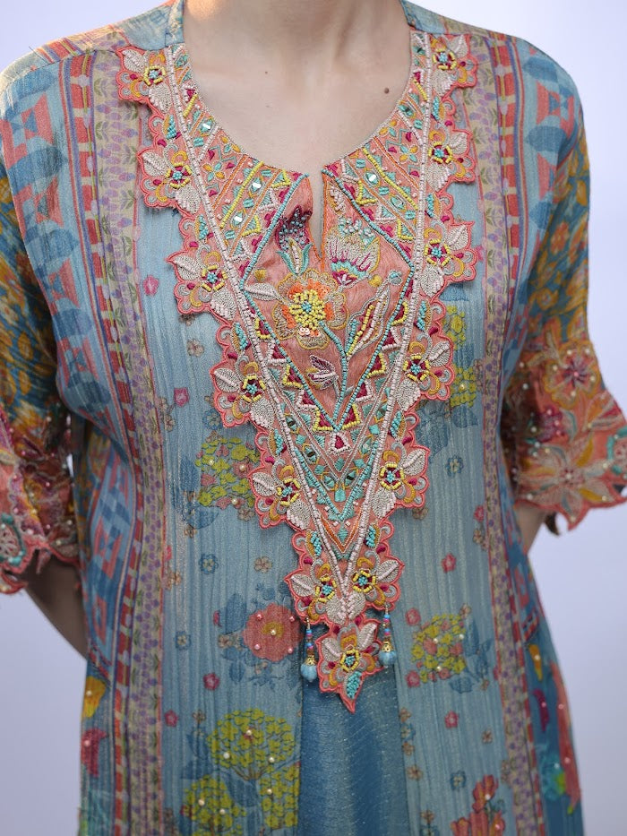 Azure Charm Kurta Set