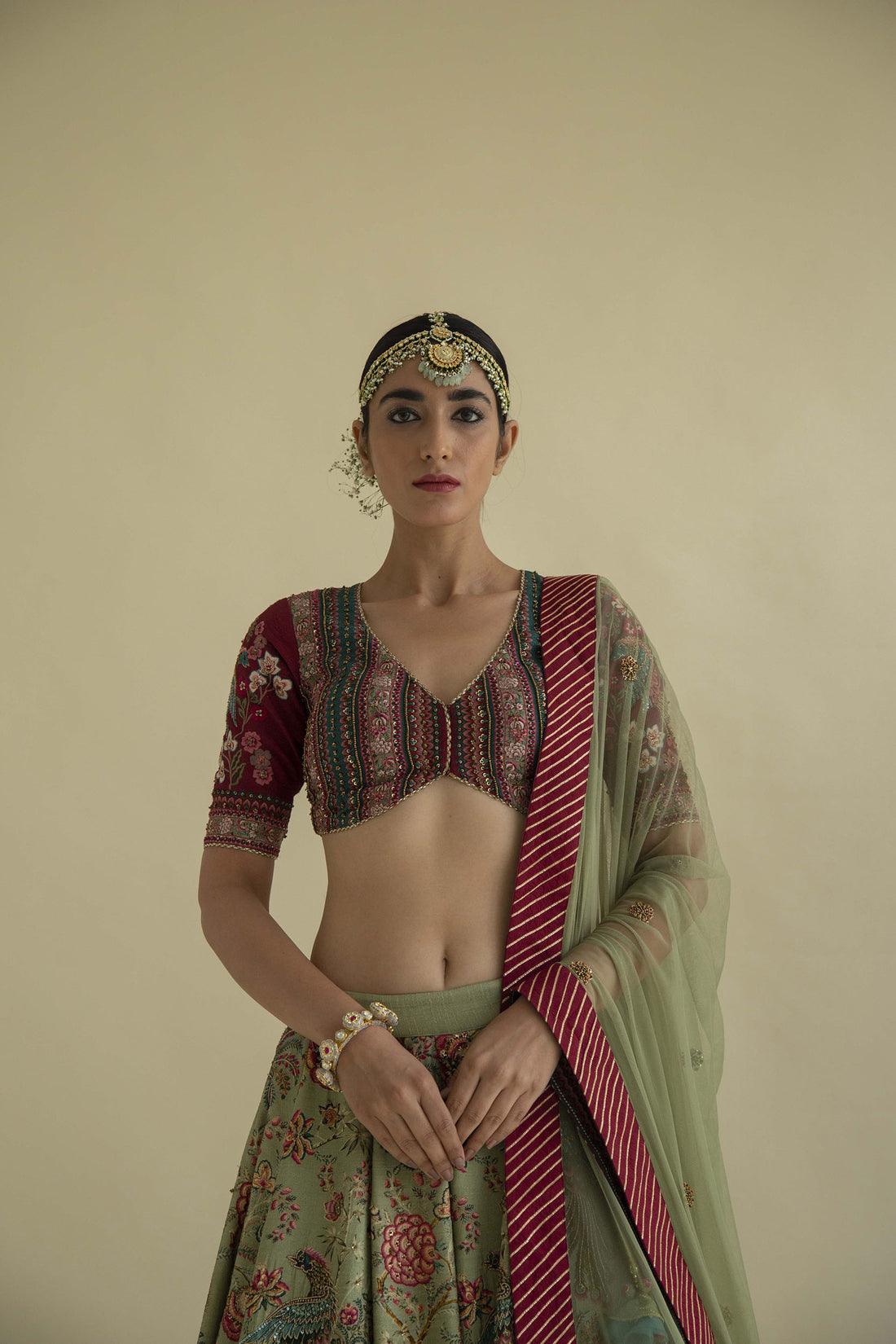 Bageecha Peacock Lehenga - The Couture by KJH