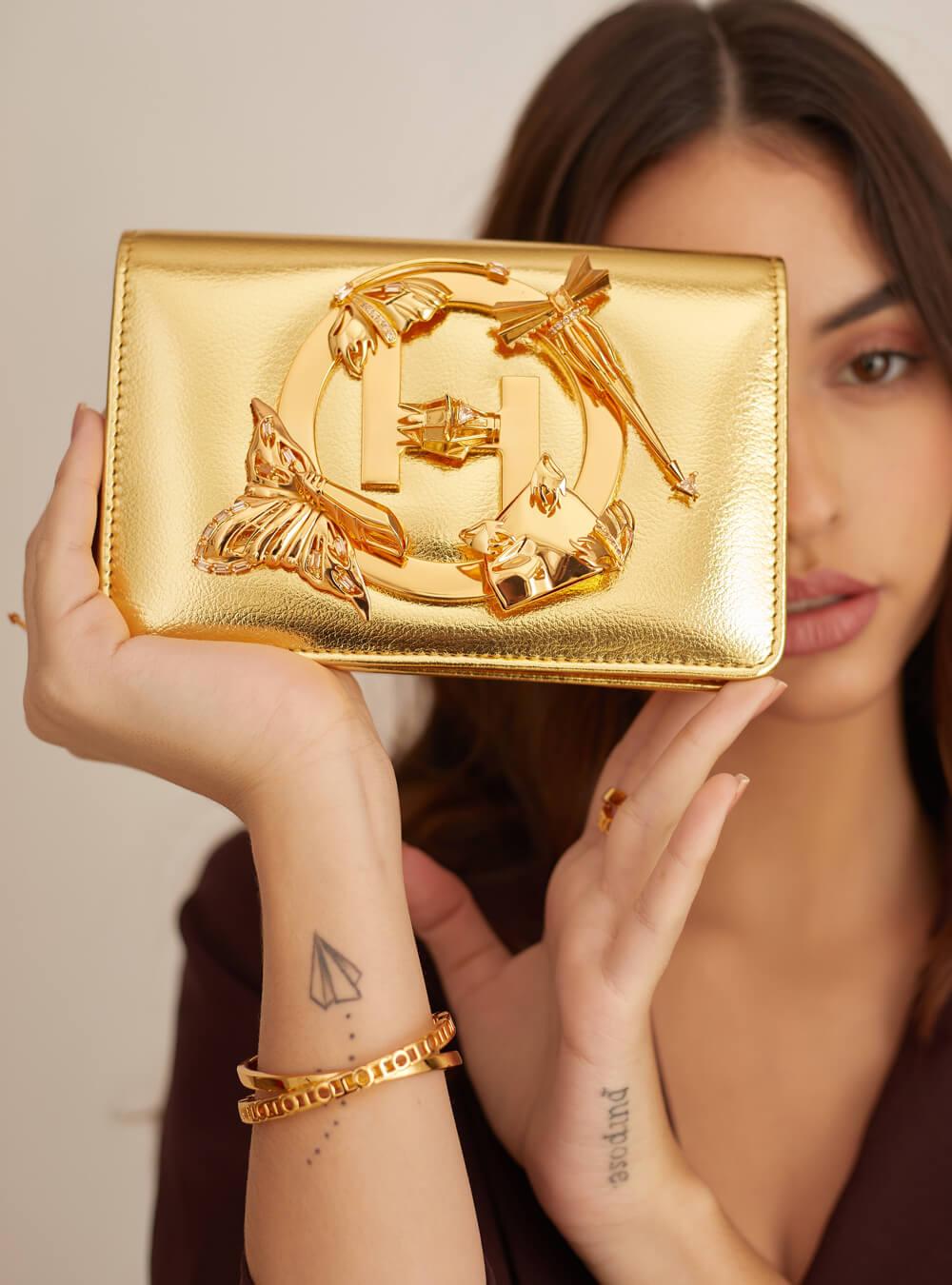 Metallic Sling Minaudiere - The Couture by KJH