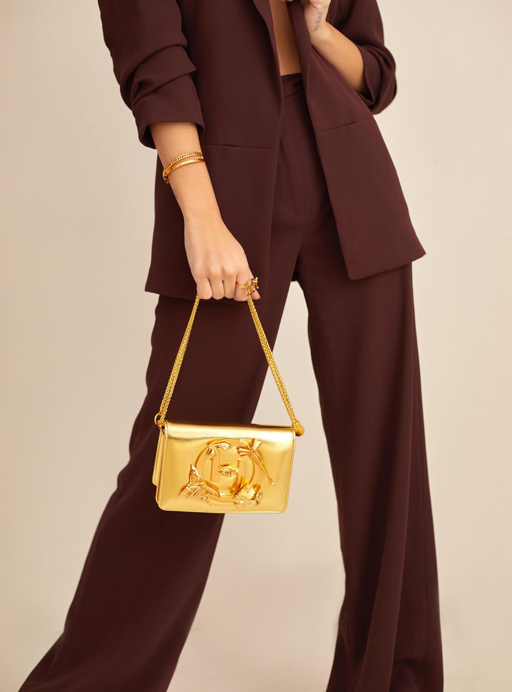 Metallic Sling Minaudiere - The Couture by KJH