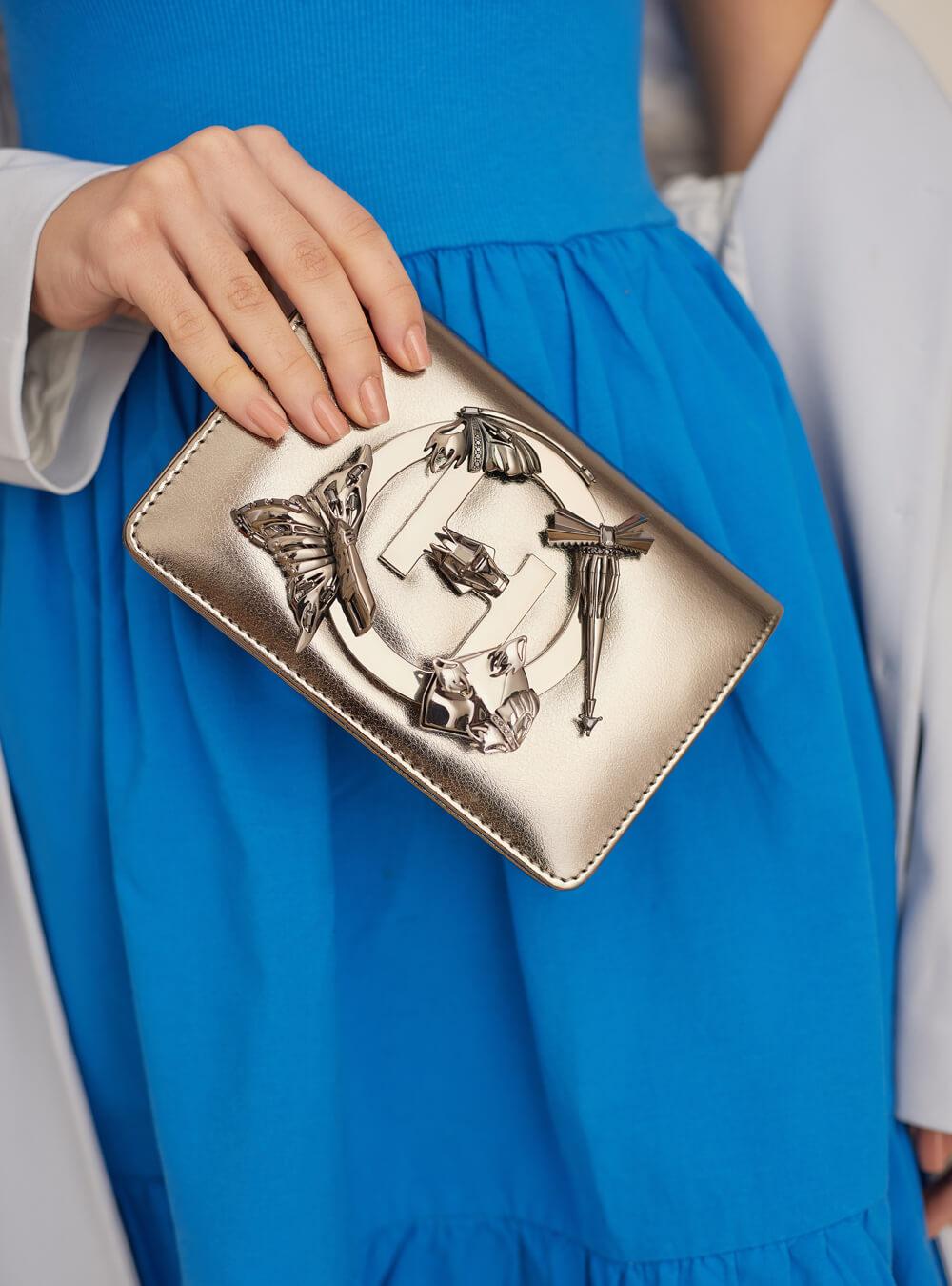 Metallic Sling Minaudiere - The Couture by KJH