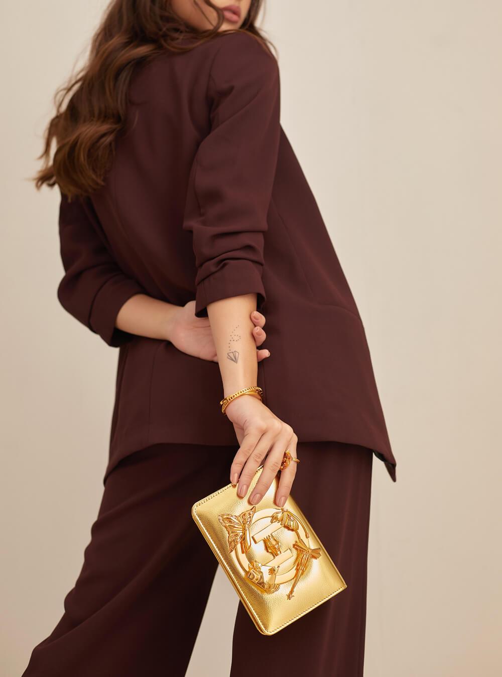Metallic Sling Minaudiere - The Couture by KJH