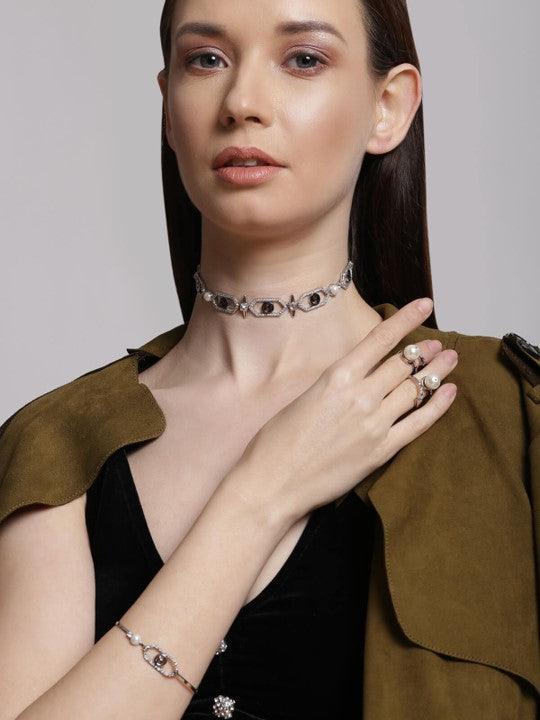 OH Celeste Sirius Embellished Choker Necklace - The Couture by KJH