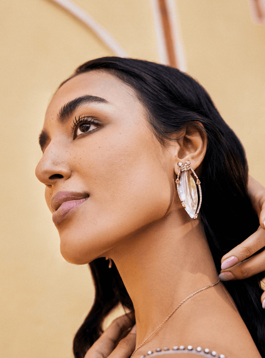 Le Palm Serefina Stud Earrings - The Couture by KJH
