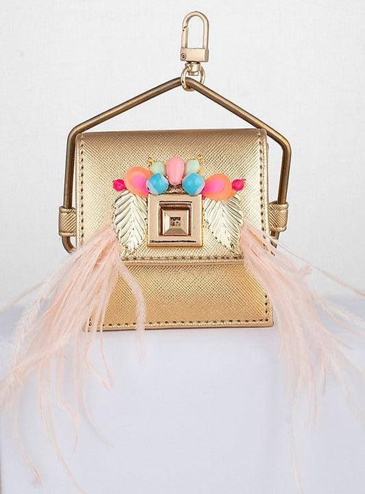 Gold Mini Hexagon Detachable Bag - The Couture by KJH
