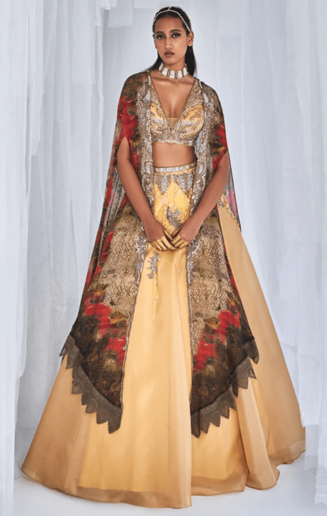 "Aaleyah" Organza Lehenga Set - The Couture by KJH