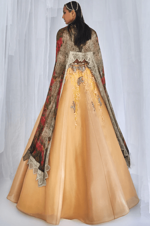 "Aaleyah" Organza Lehenga Set - The Couture by KJH