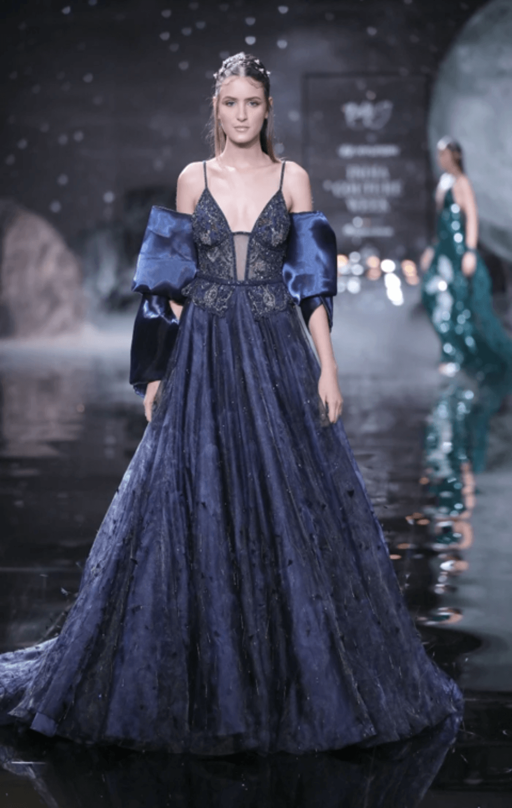 "Della" Printed Gown - The Couture by KJH