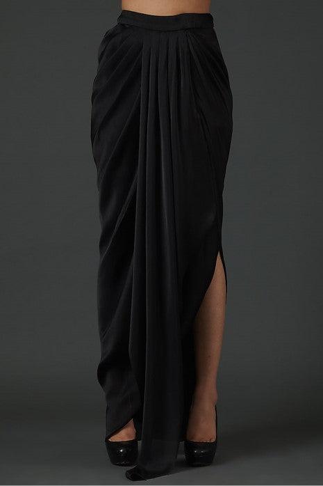 Black & Silver Polymer Corded Cape Set - The Couture by KJH