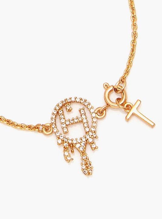 Drip "OH" Personalised Crystal Bracelet - The Couture by KJH
