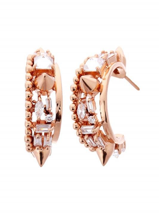 Orion Crescent Hoop Earrings - The Couture by KJH