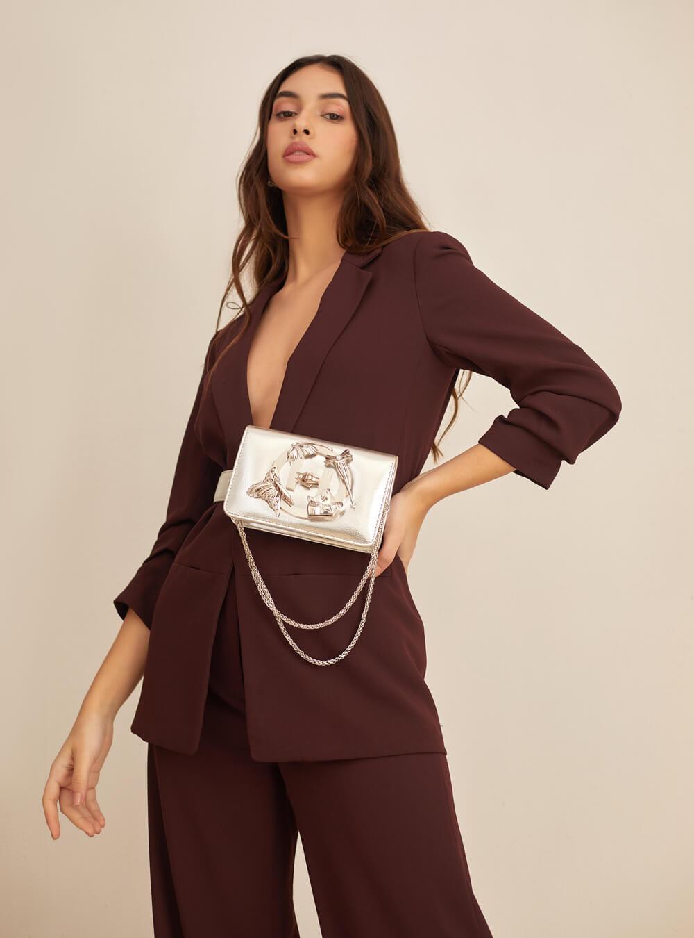 Metallic Sling Minaudiere - The Couture by KJH