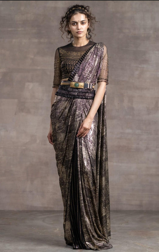 Concept Saree with Studded Blouse - The Couture by KJH