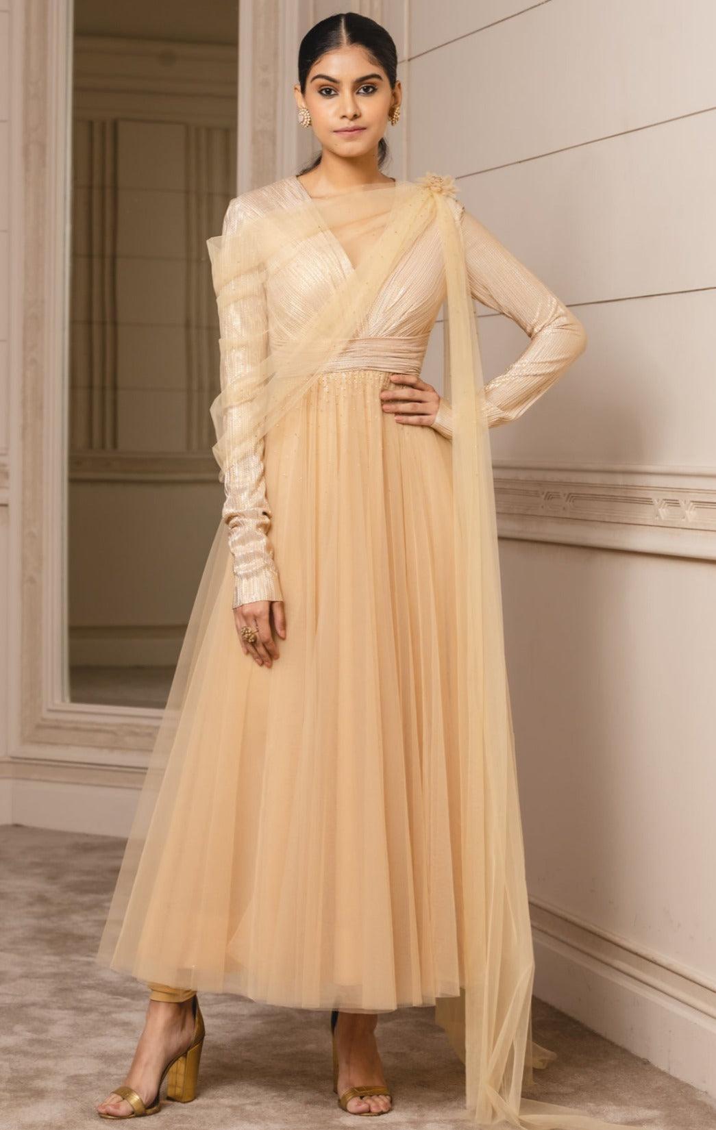 Cream Anarkali Set - The Couture by KJH