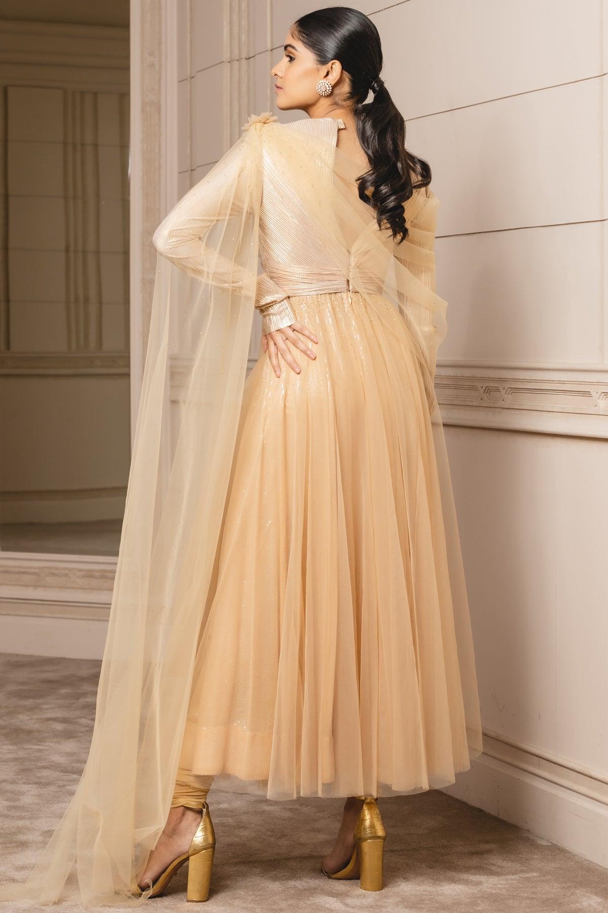 Cream Anarkali Set - The Couture by KJH
