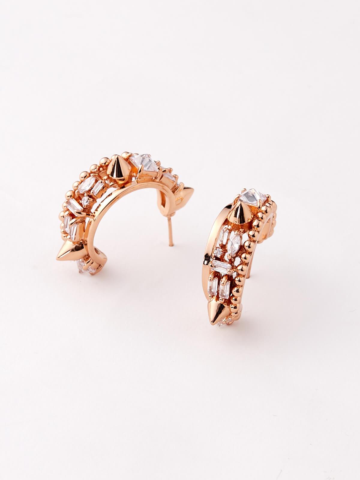 Orion Crescent Hoop Earrings - The Couture by KJH