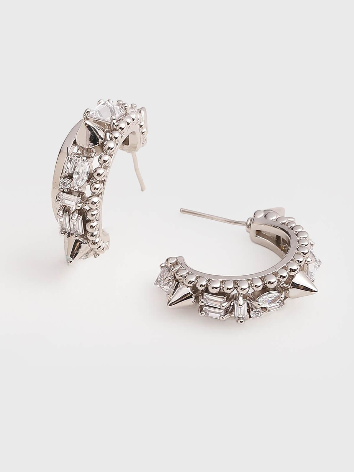 Orion Crescent Hoop Earrings - The Couture by KJH