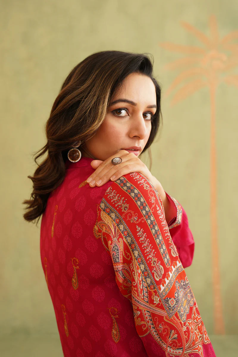 RANG CREPE HAND EMBROIDERED CREPE MATHCING SET