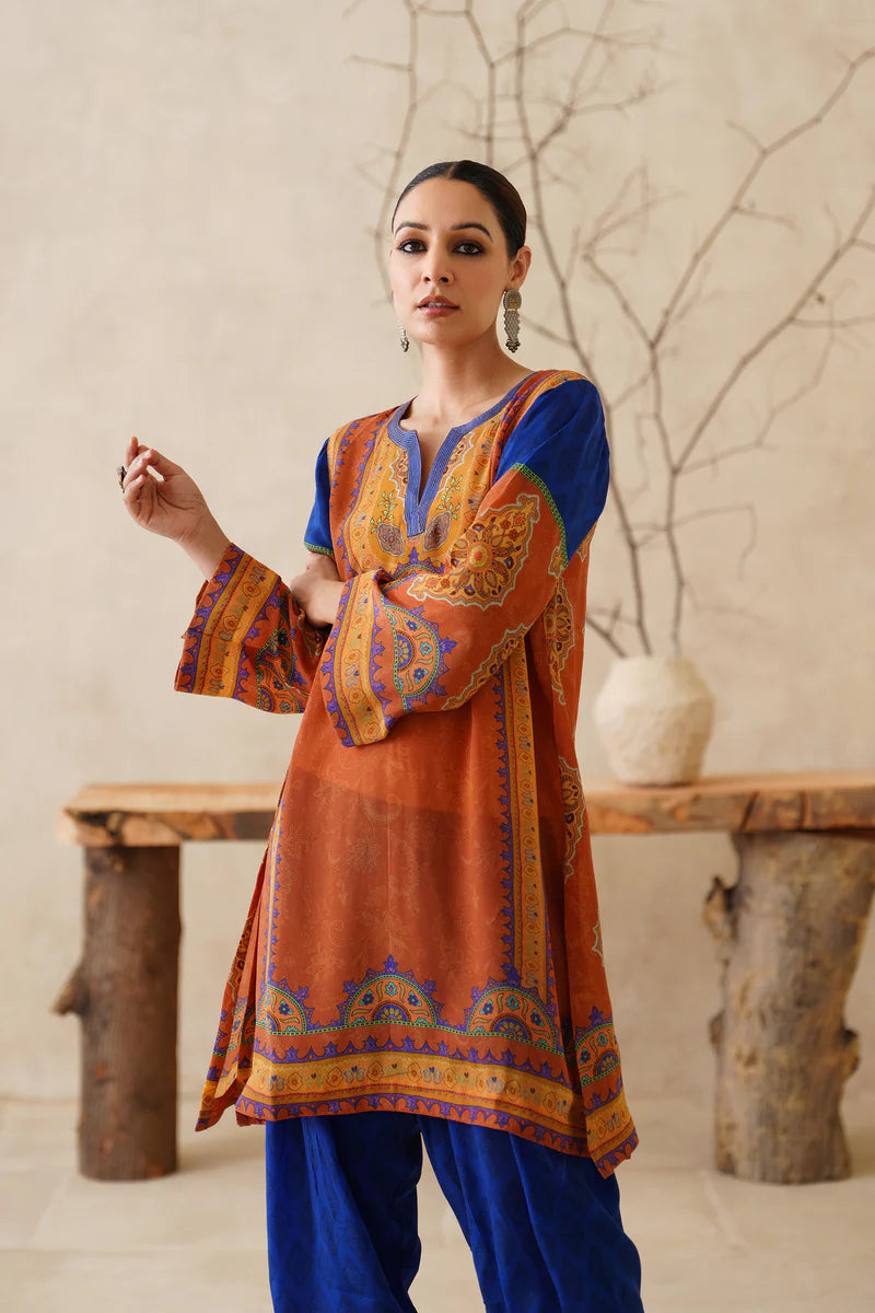 SAANJH CREPE PRINTED MATCHING SET