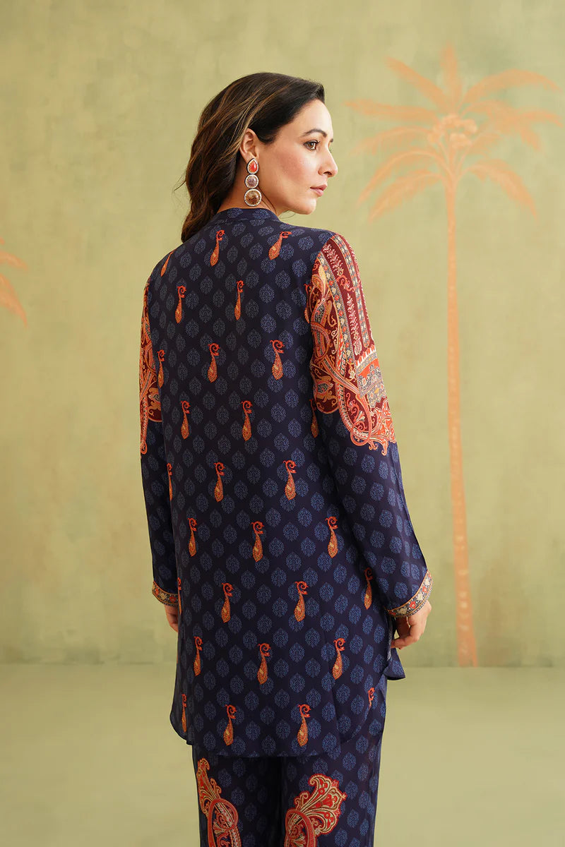 SANA HAND EMBROIDERED CREPE MATCHING SET