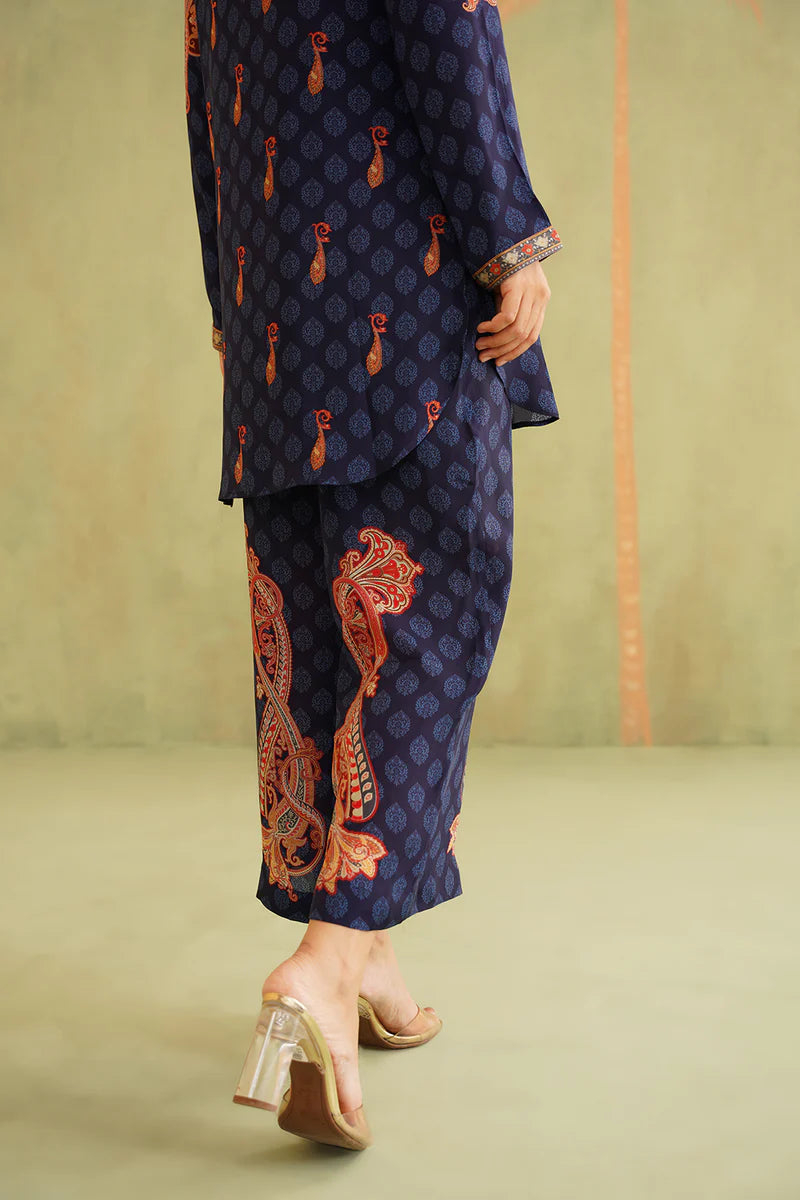SANA HAND EMBROIDERED CREPE MATCHING SET