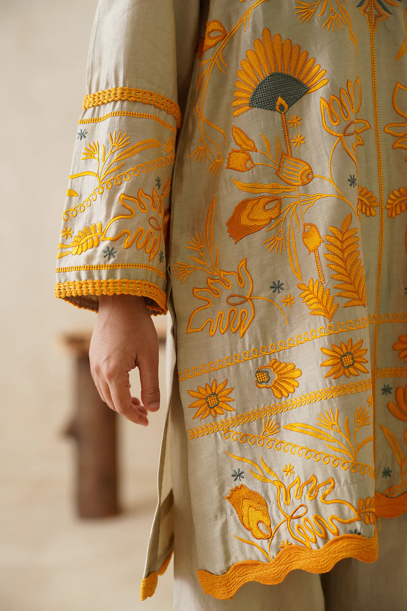 SAPHIRA PURE CHANDERI EMBROIDERED MATCHING SET