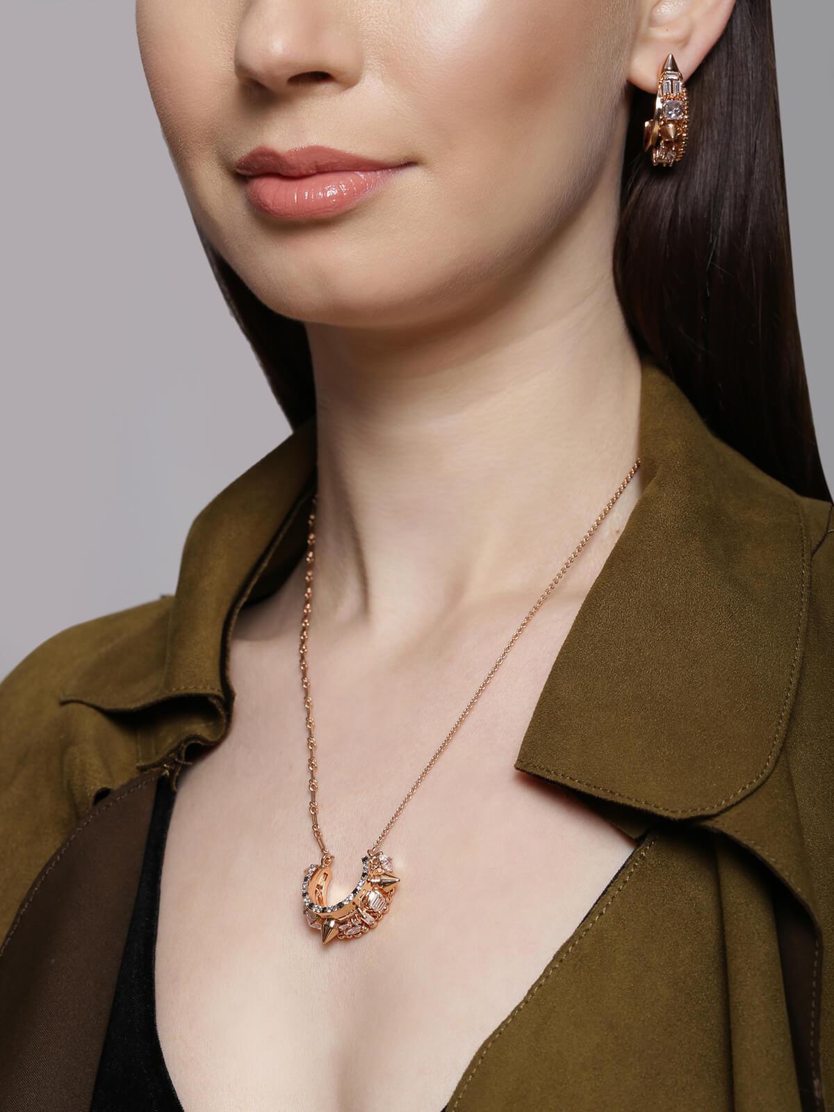 Orion Crescent Hoop Earrings - The Couture by KJH