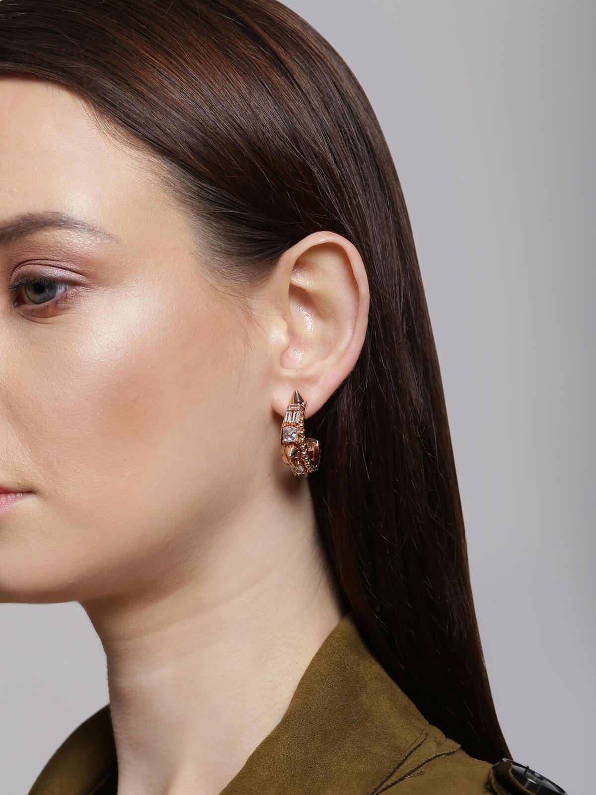 Orion Crescent Hoop Earrings - The Couture by KJH
