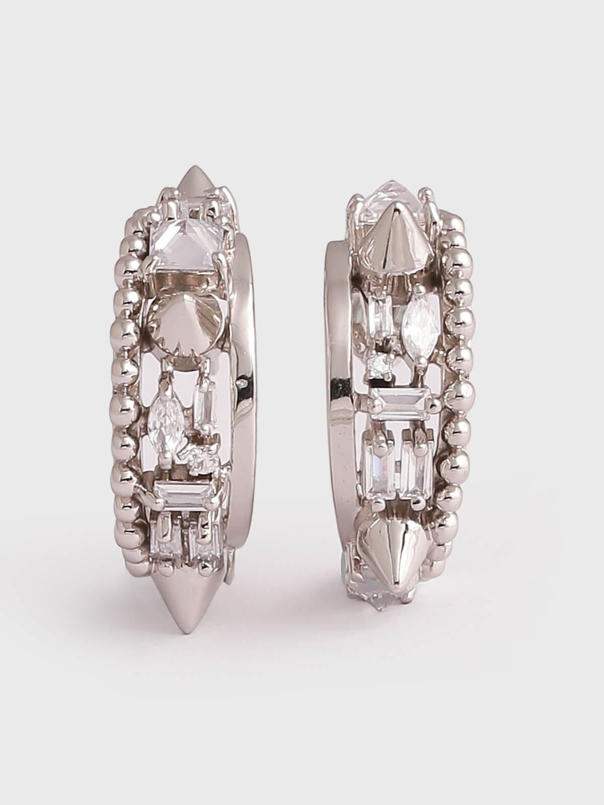 Orion Crescent Hoop Earrings - The Couture by KJH