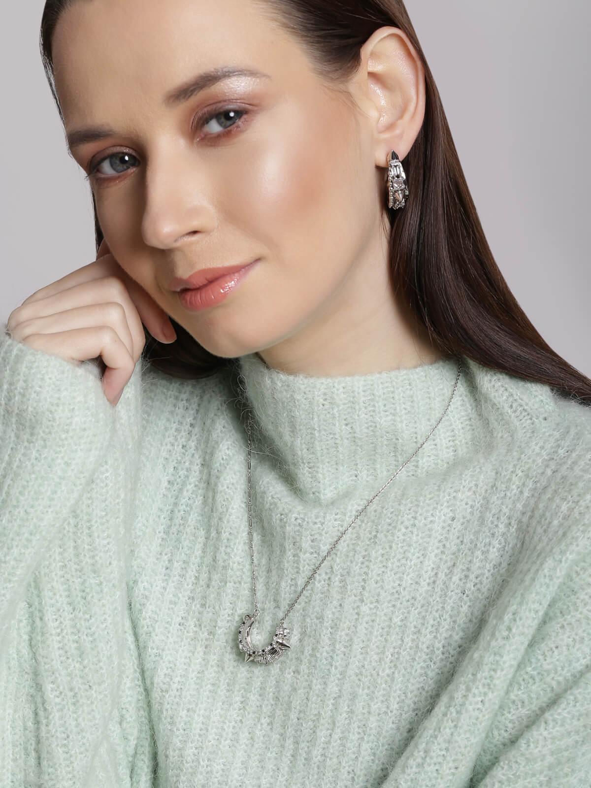 Orion Crescent Hoop Earrings - The Couture by KJH